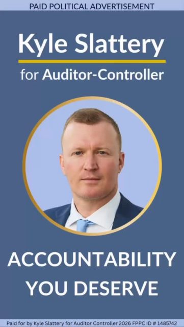 The Accountability You Deserve means strong oversight, greater transparency, and responsible leadership you can trust with County finances. That’s the leadership I’m ready to bring on Day 1.
If you’re voting by mail, now is a great time to return your ballot to help ensure it arrives and is counted on time.
Vote Kyle Slattery for Santa Barbara County Auditor-Controller by June 2.