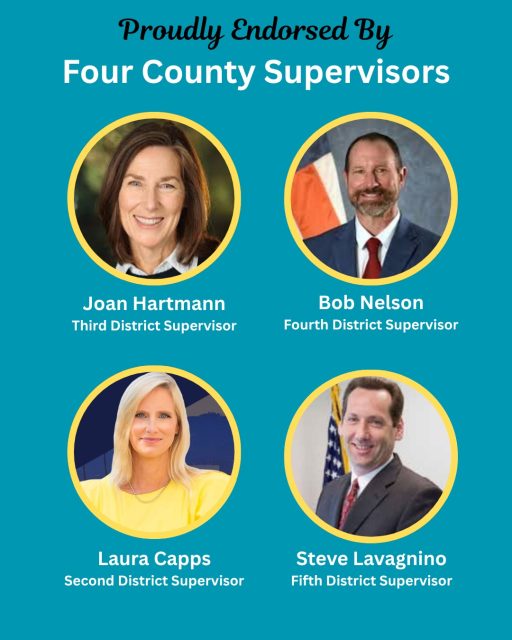 I’m honored to be endorsed by four Santa Barbara County Supervisors: Joan Hartmann, Bob Nelson, Laura Capps, and Steve Lavagnino.

These leaders come from different regions and perspectives across our County, but they share a belief that the Auditor-Controller’s Office deserves experienced, professional leadership focused on transparency, accountability, and responsible modernization.

I’m deeply grateful for their trust, support, and confidence in my ability to lead this office on Day 1.

Vote for Kyle Slattery for Auditor-Controller by June 2.